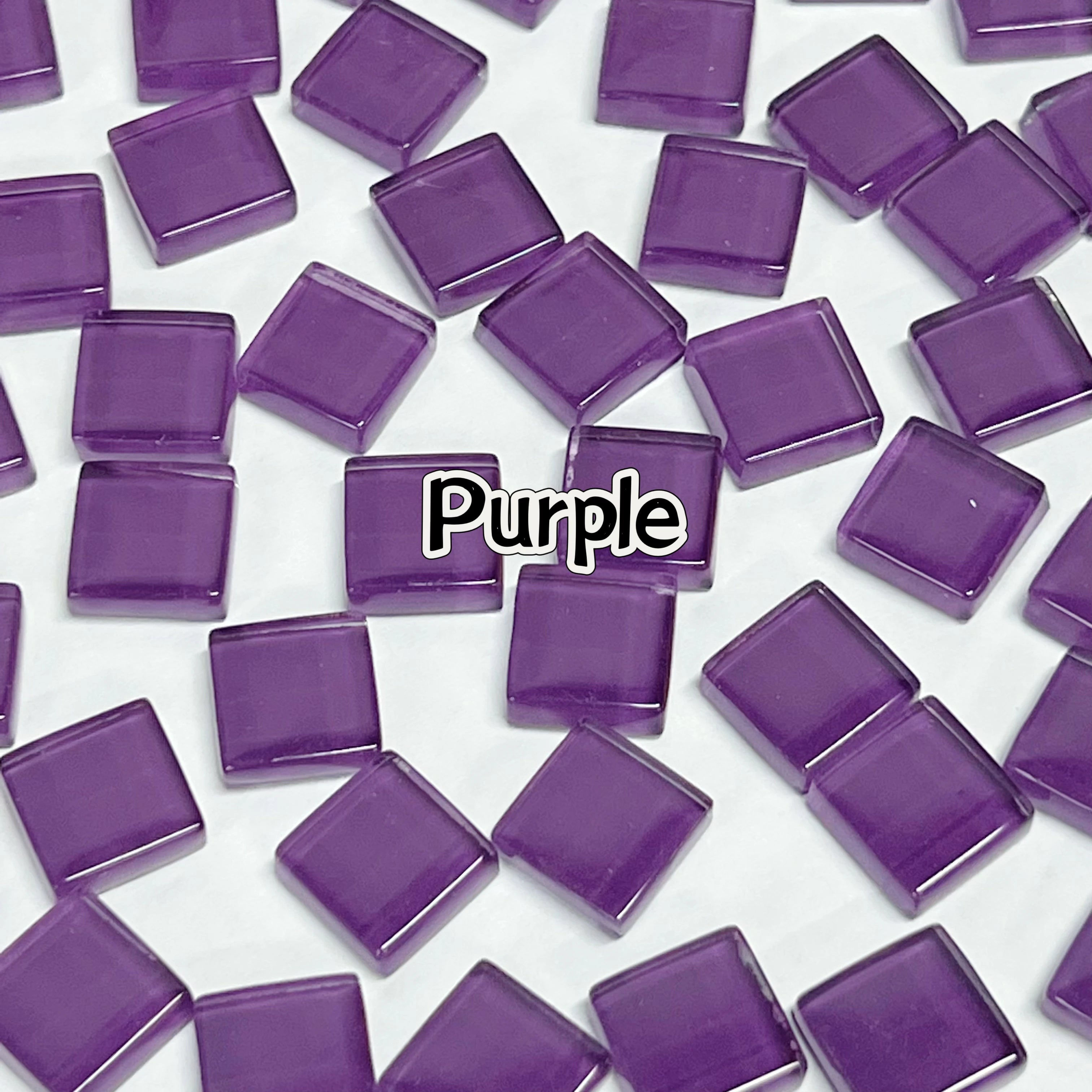 50pcs 1cm Mixed Color Crystal Mosaic Tiles for DIY Crafts, Coasters, and Home Déc