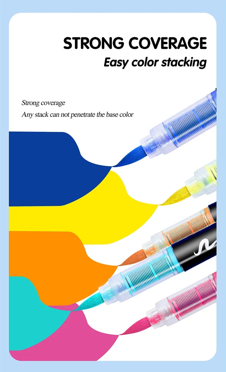 3Pcs White Acrylic Paint Marker Pens