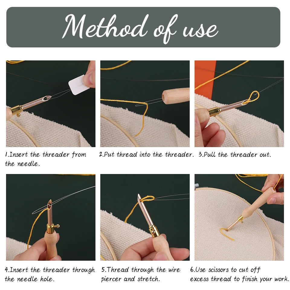 LMDZ 11pcs Punch Needle Embroidery Kit