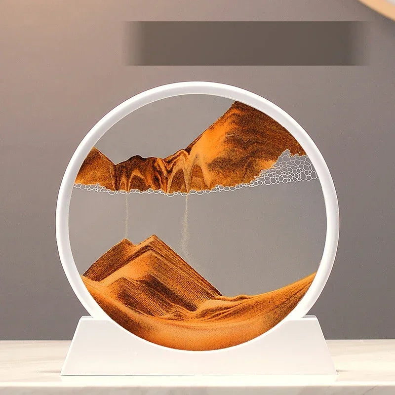 Round Sandscape Moving Sand Art