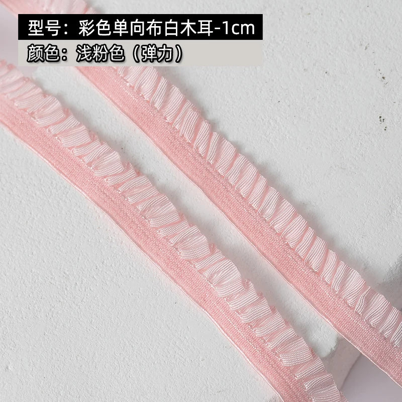 5m Elastic Lace Trim Ribbon for Sewing & Crafts