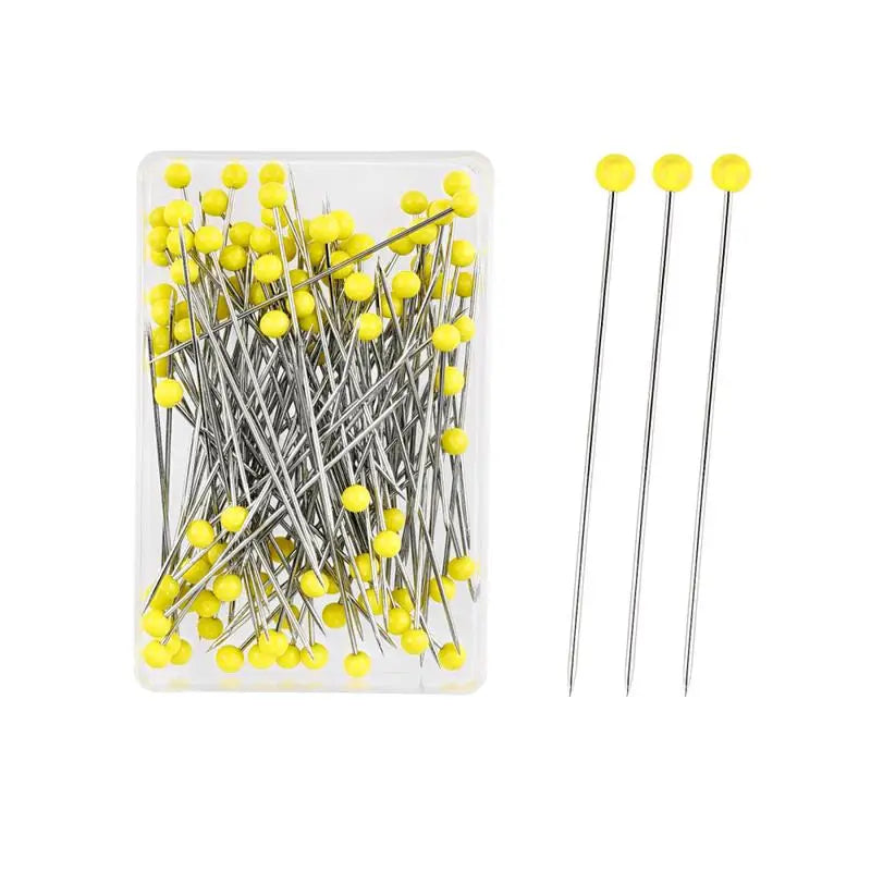100pcs Glass Head Sewing Pins 38mm