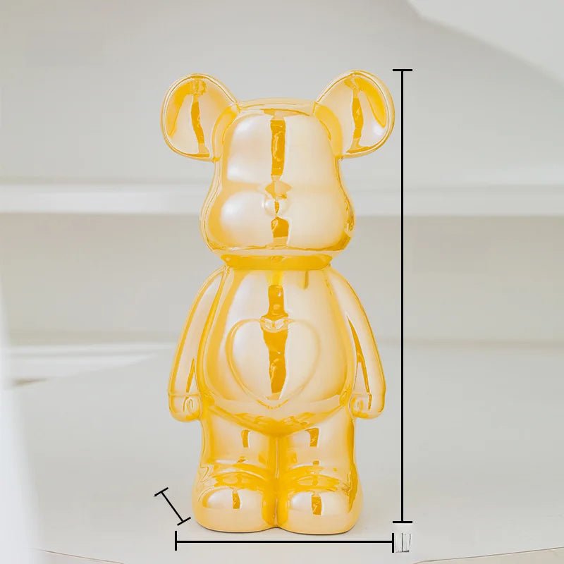 Ceramic Bearbrick Statue – Teddy Bear Home Decor