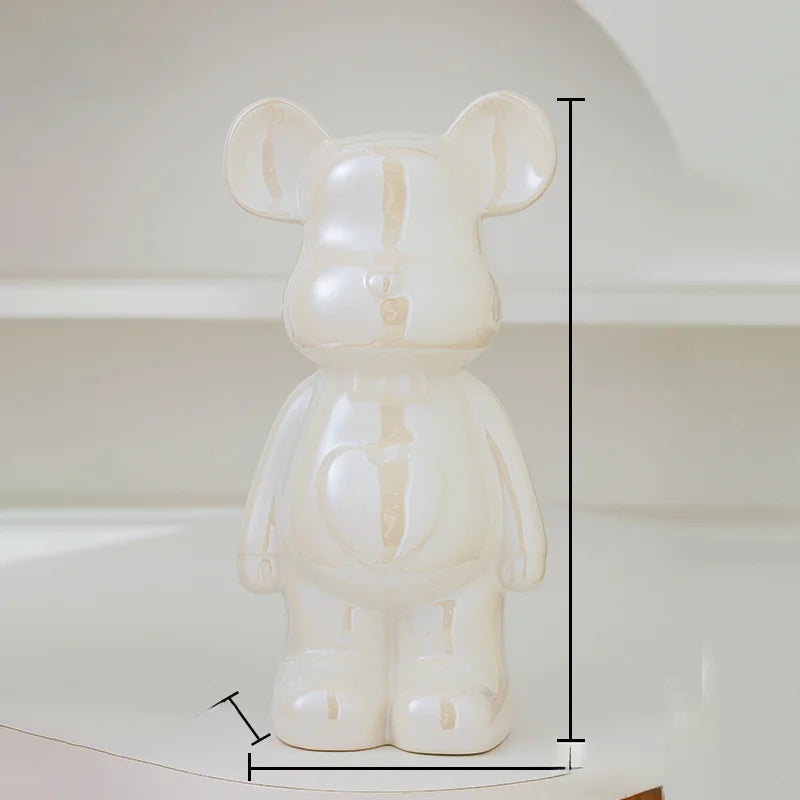 Ceramic Bearbrick Statue – Teddy Bear Home Decor