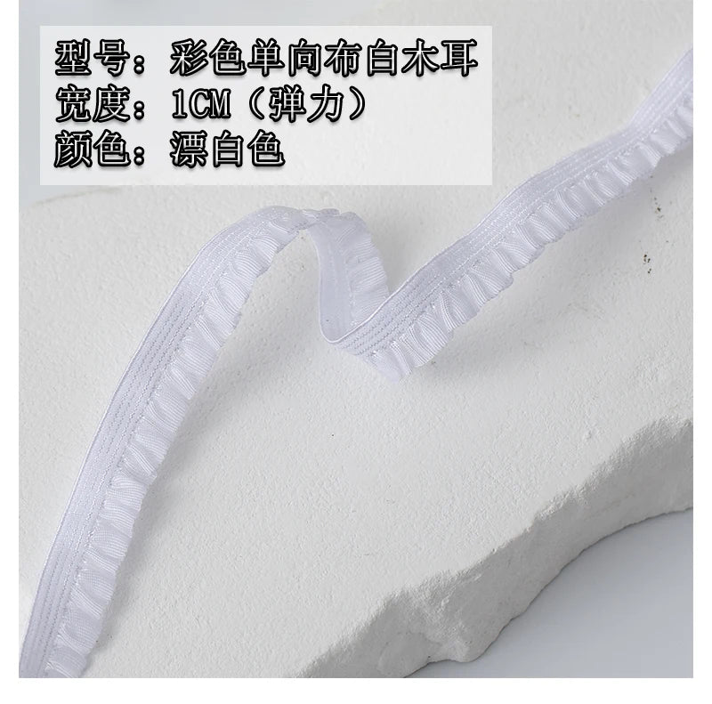 5m Elastic Lace Trim Ribbon for Sewing & Crafts