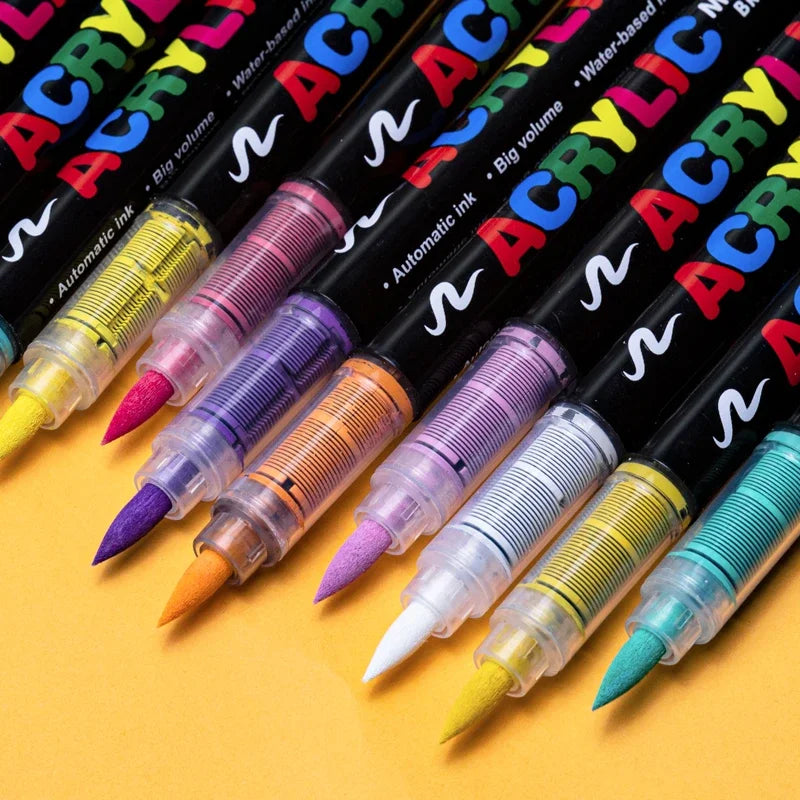 3Pcs White Acrylic Paint Marker Pens