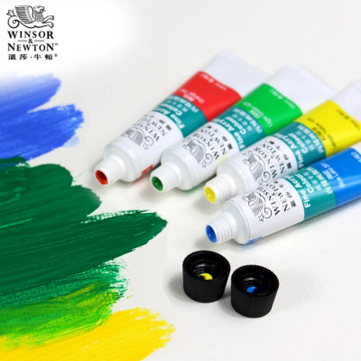 WINSOR & NEWTON Professional Acrylic Paint Set – 12/18/24 Colors, 10ml Tubes