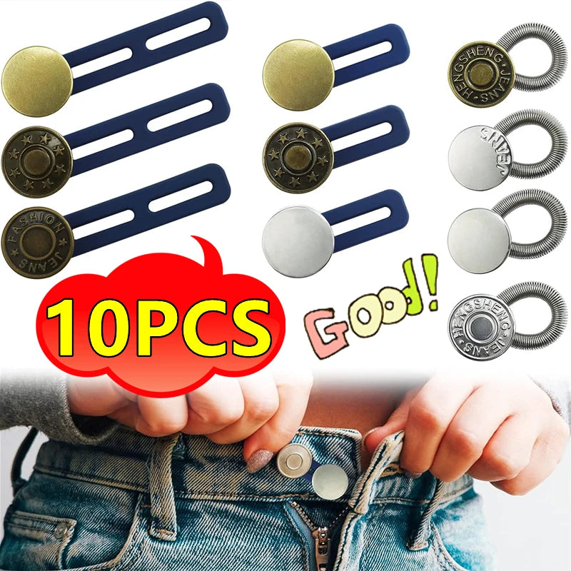 Adjustable Metal Button Extender for Pants & Jeans