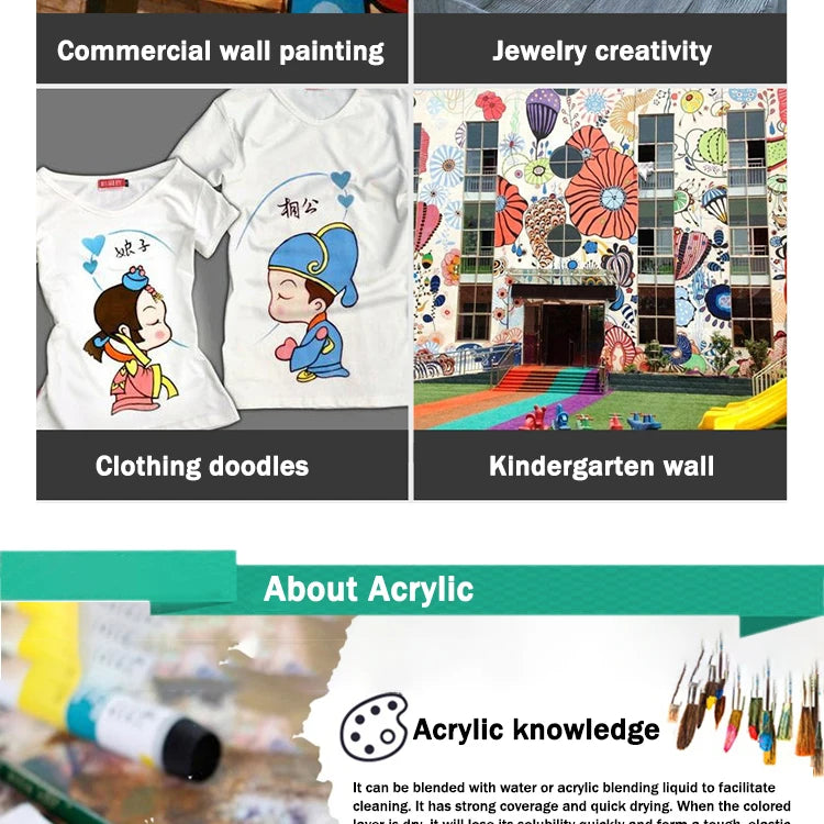 WINSOR & NEWTON Professional Acrylic Paint Set – 12/18/24 Colors, 10ml Tubes