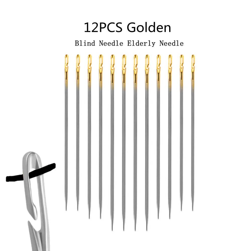 Stainless Steel Side Hole Blind Sewing Needles