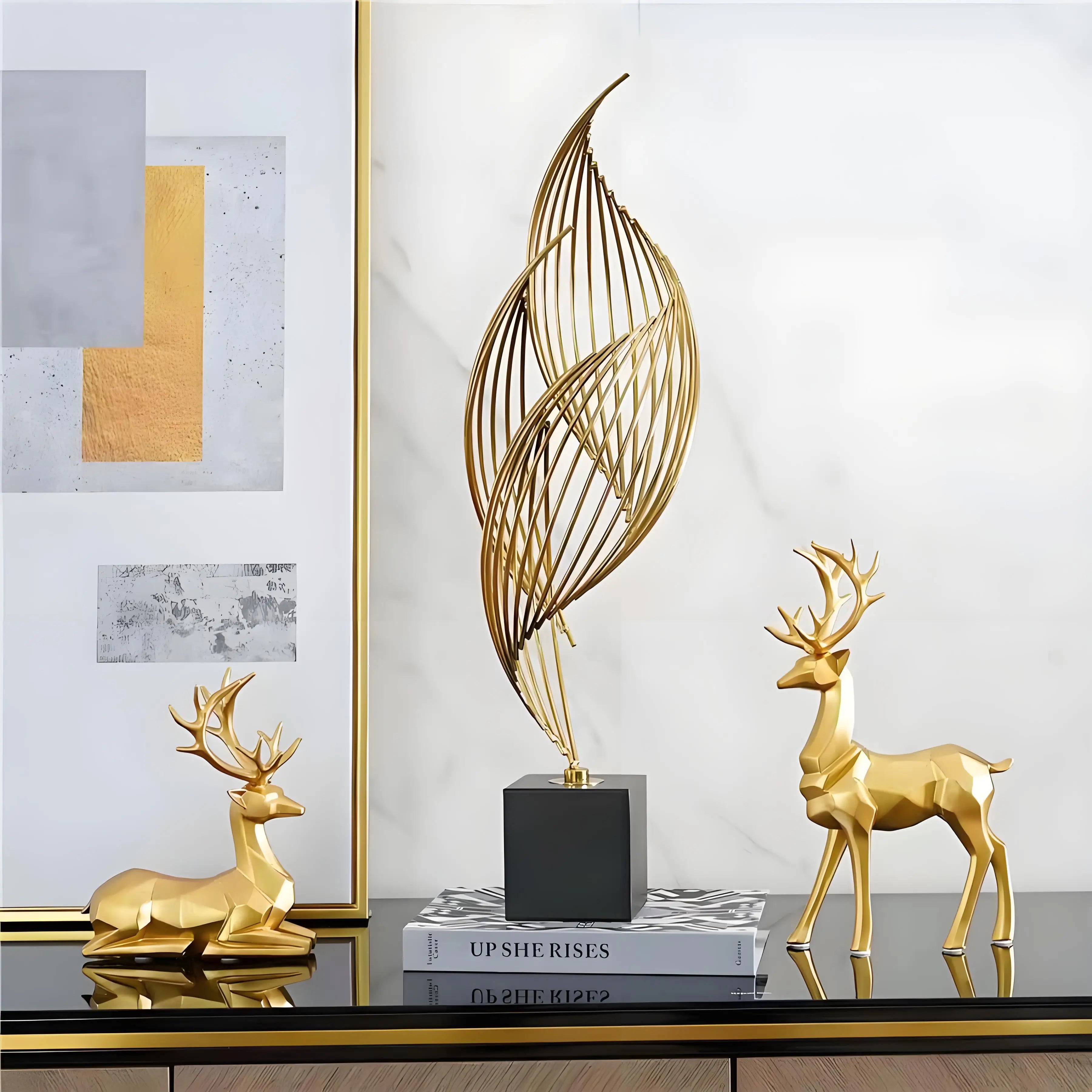 2pcs Christmas Reindeer Figurines