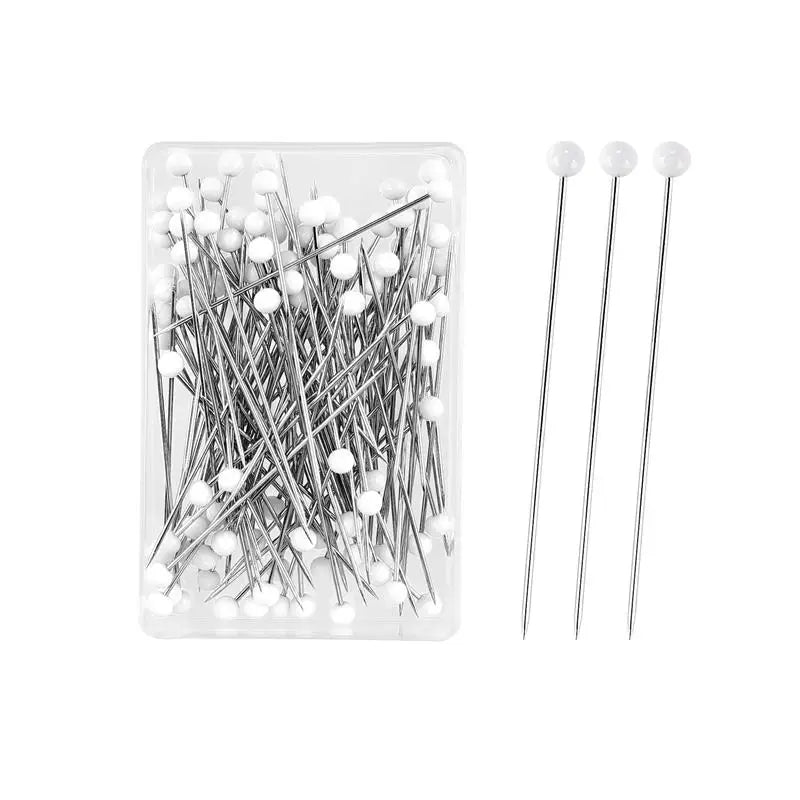 100pcs Glass Head Sewing Pins 38mm