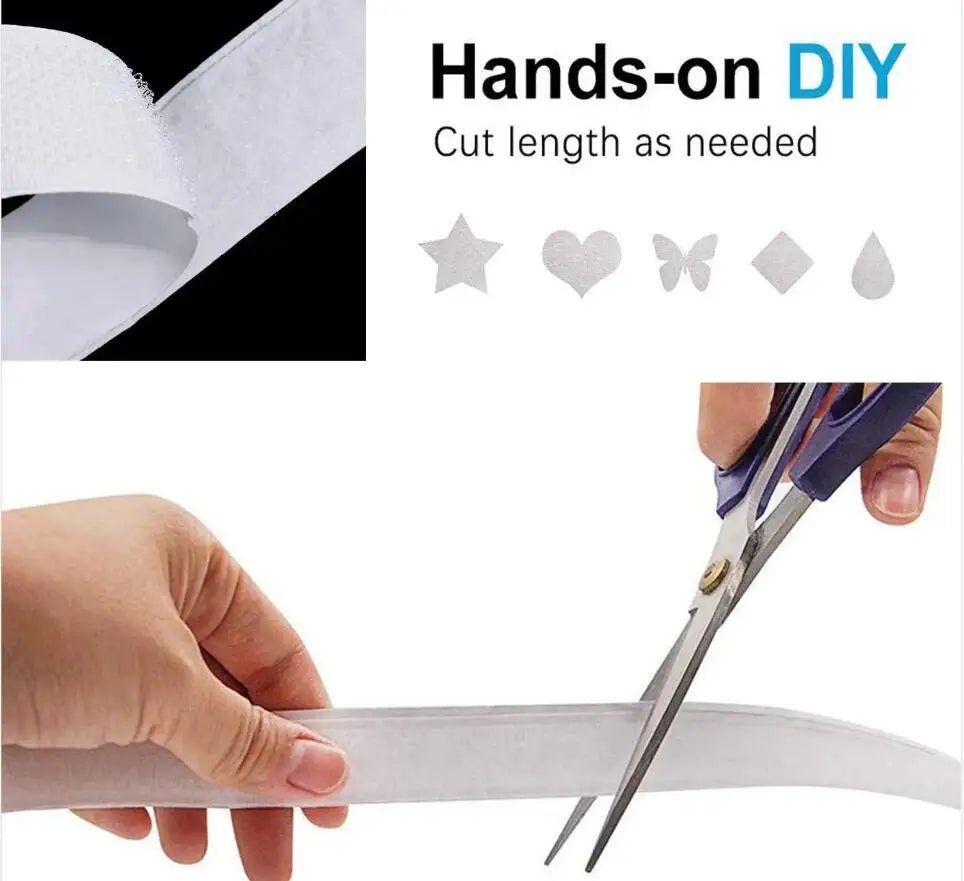 25m Self-Adhesive Hook & Loop Fastener Tape