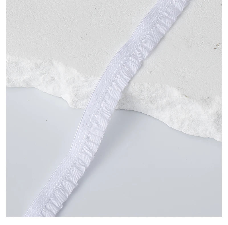 5m Elastic Lace Trim Ribbon for Sewing & Crafts