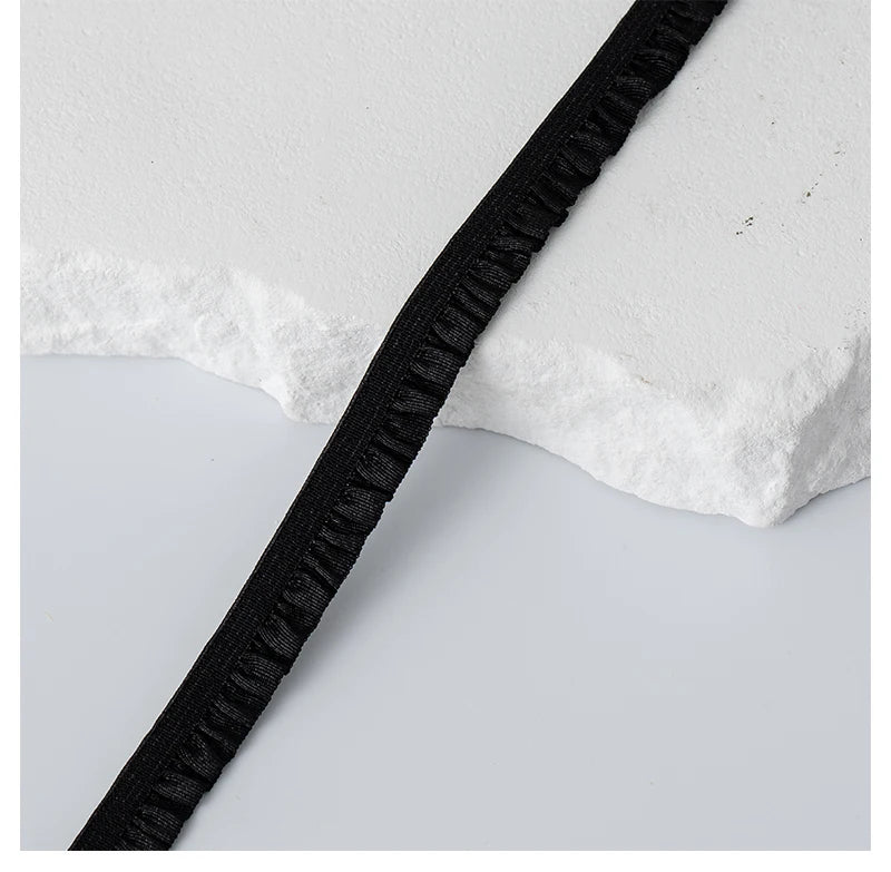 5m Elastic Lace Trim Ribbon for Sewing & Crafts
