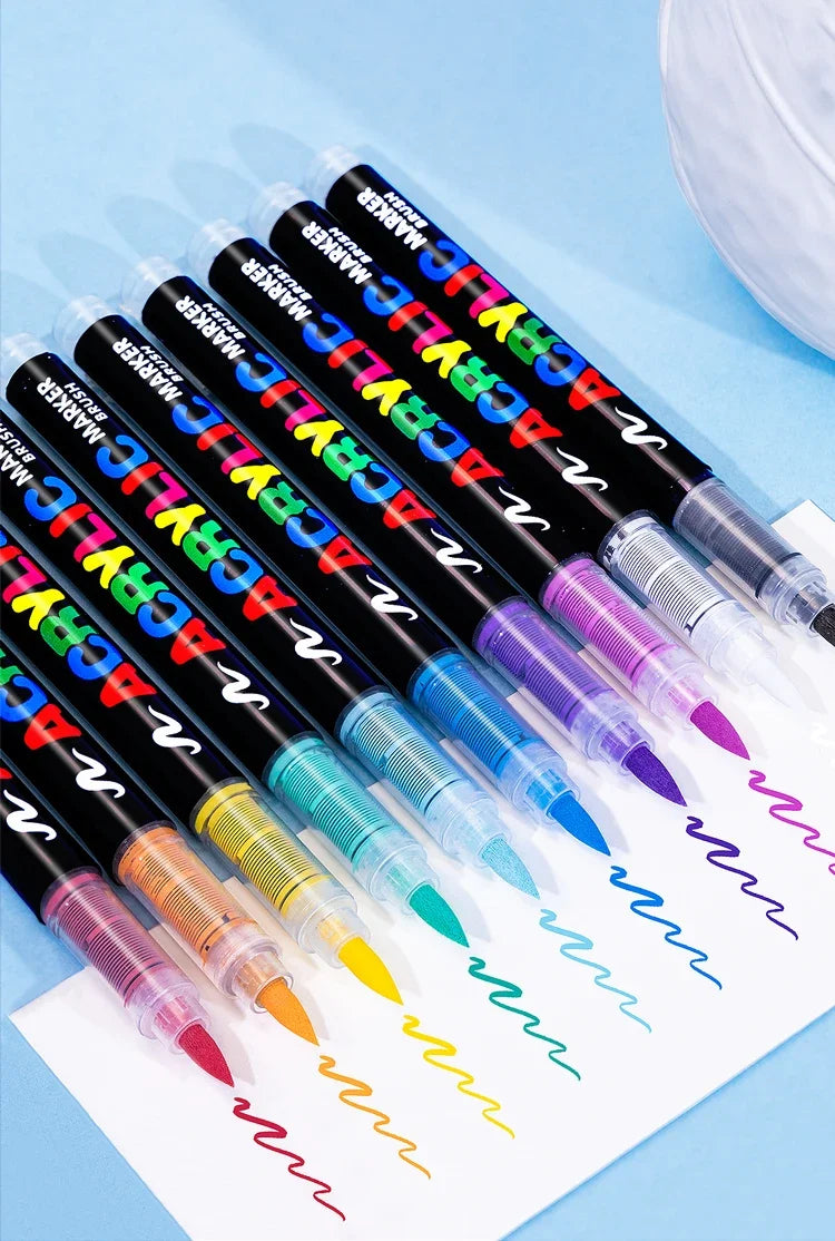 3Pcs White Acrylic Paint Marker Pens