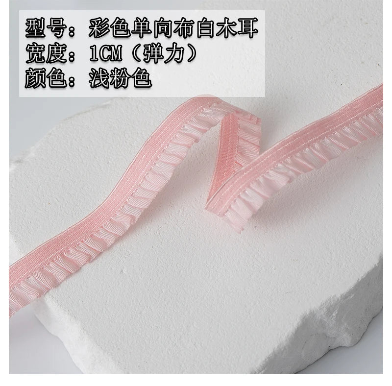 5m Elastic Lace Trim Ribbon for Sewing & Crafts