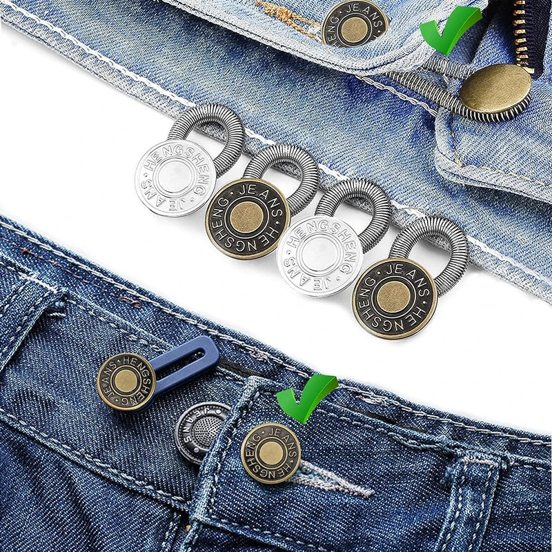 Adjustable Metal Button Extender for Pants & Jeans