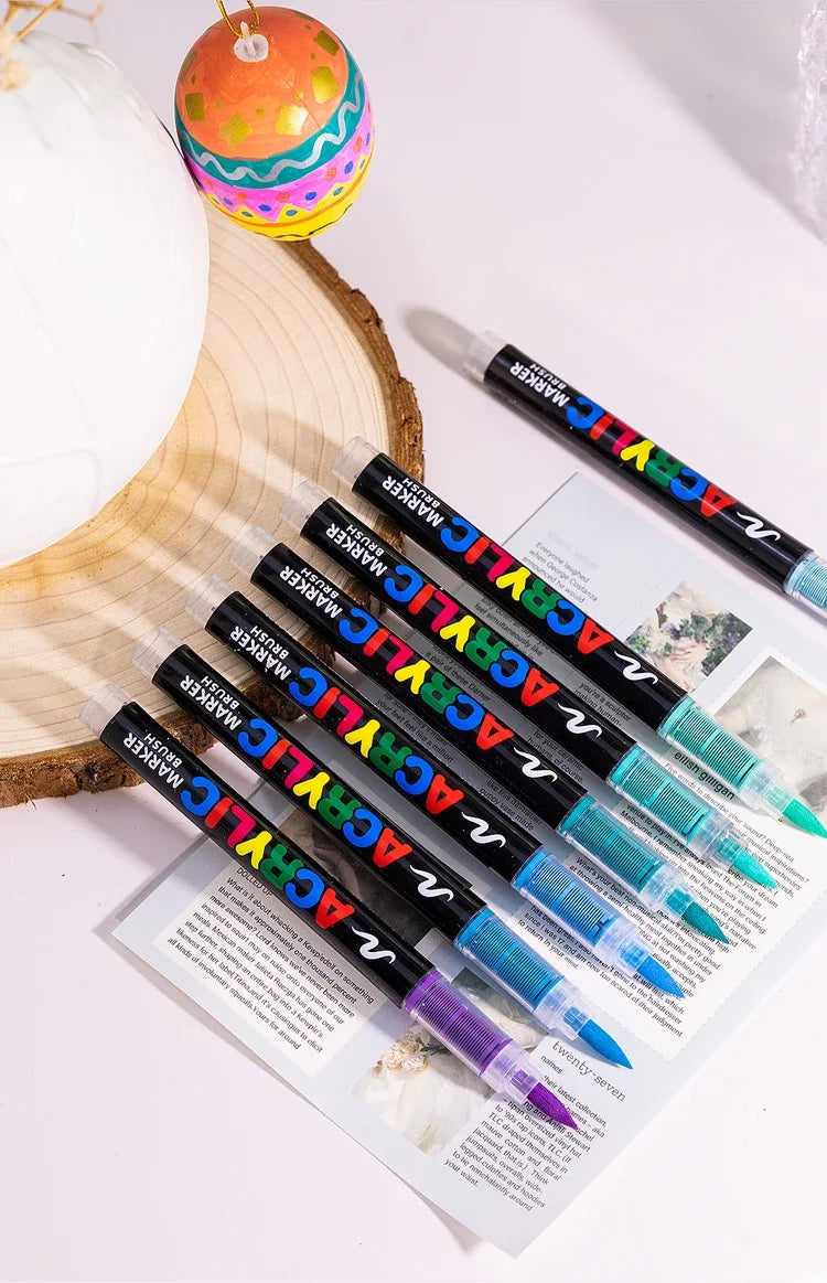 3Pcs White Acrylic Paint Marker Pens