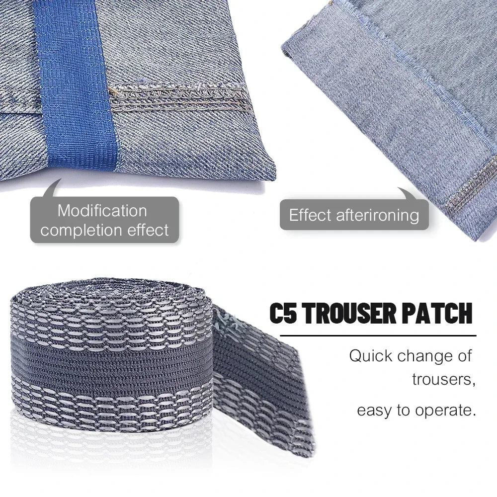 78.74 Inch Self-Adhesive Iron-On Hemming Tape for Pants, Fabric, and DIY Sewing