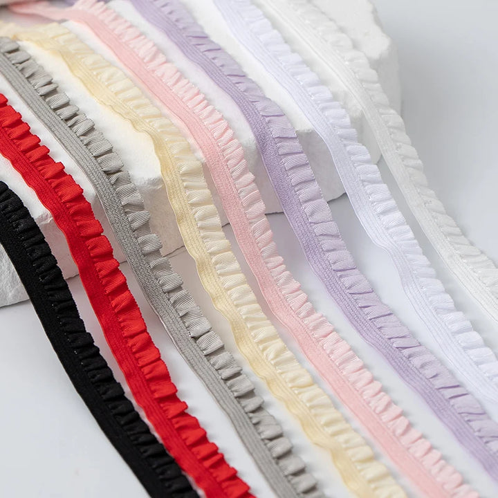 5m Elastic Lace Trim Ribbon for Sewing & Crafts