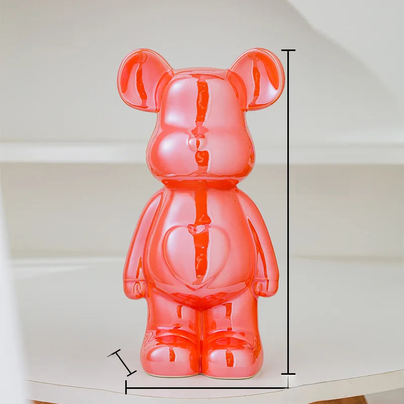 Ceramic Bearbrick Statue – Teddy Bear Home Decor