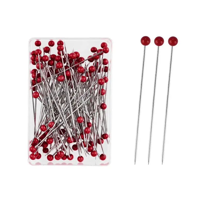 100pcs Glass Head Sewing Pins 38mm