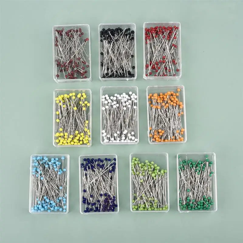 100pcs Glass Head Sewing Pins 38mm