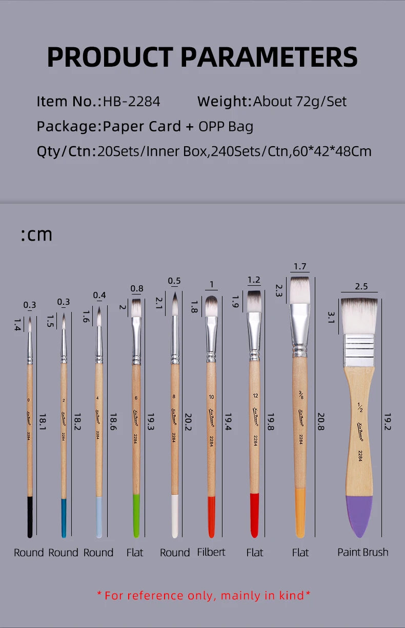 Nylon Brush Set – Art Supplies for Beginners