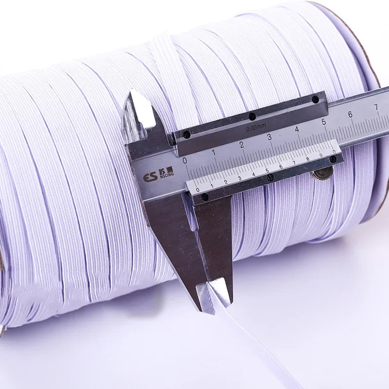 5 Yards High Elastic Sewing Band – White/Black