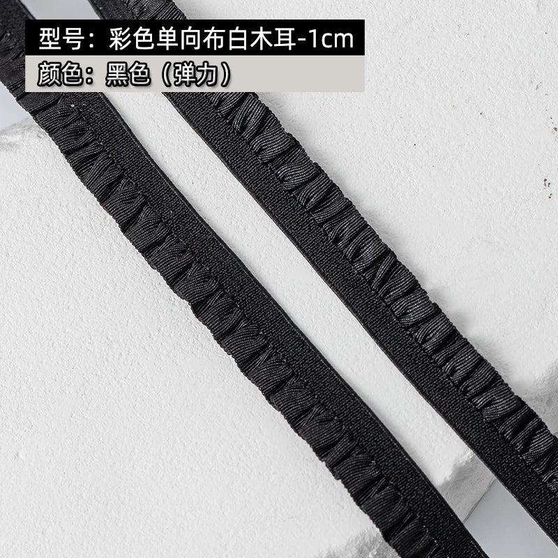 5m Elastic Lace Trim Ribbon for Sewing & Crafts