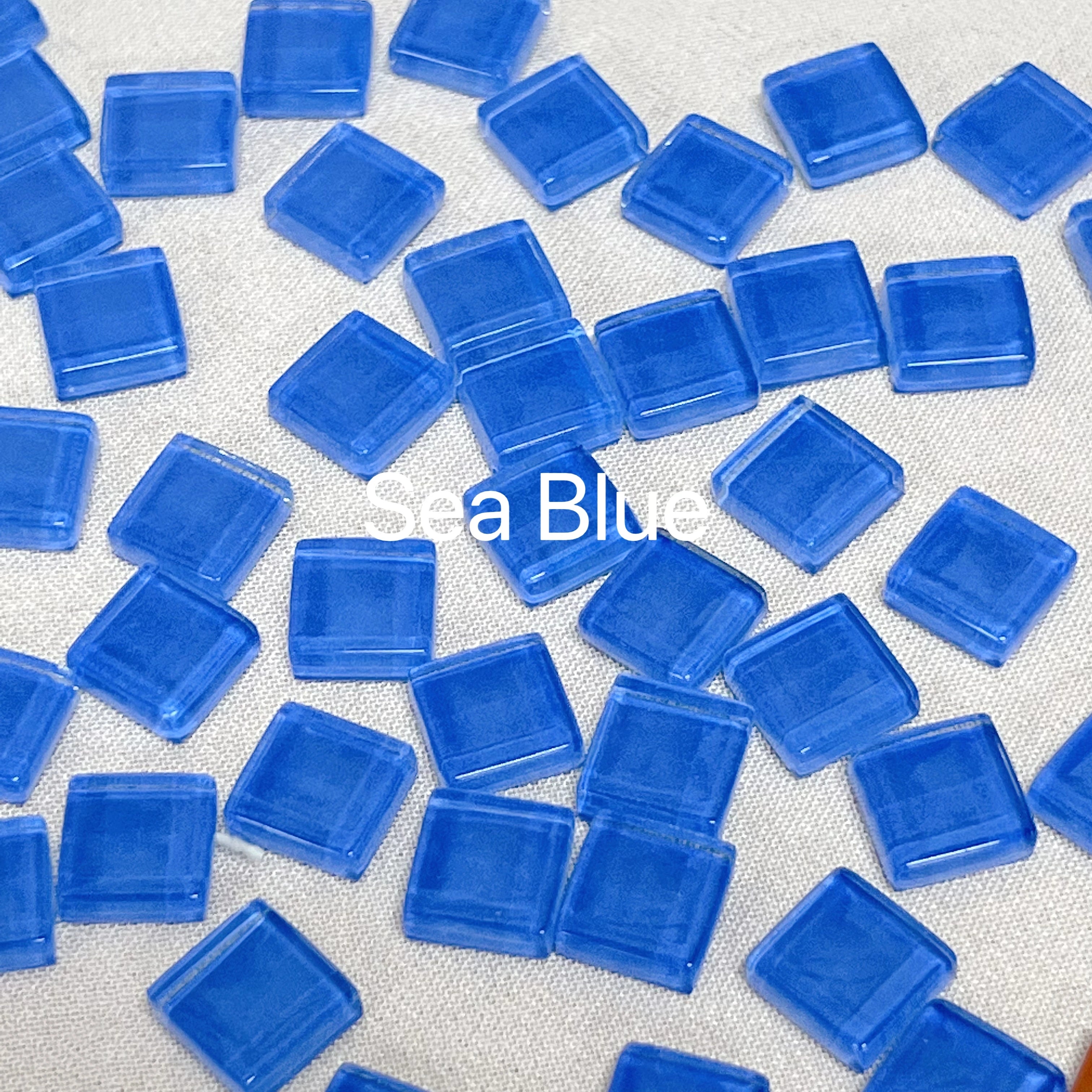 50pcs 1cm Mixed Color Crystal Mosaic Tiles for DIY Crafts, Coasters, and Home Déc