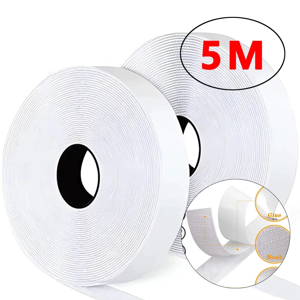 25m Self-Adhesive Hook & Loop Fastener Tape