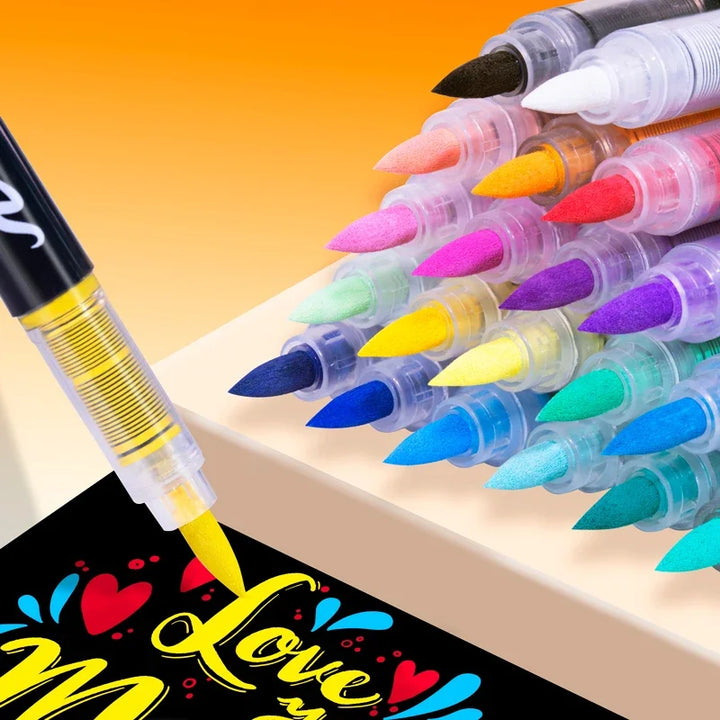 3Pcs White Acrylic Paint Marker Pens