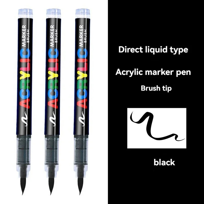 3Pcs White Acrylic Paint Marker Pens