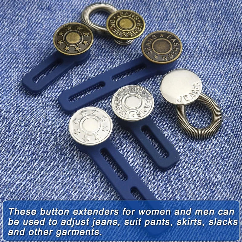 Adjustable Metal Button Extender for Pants & Jeans