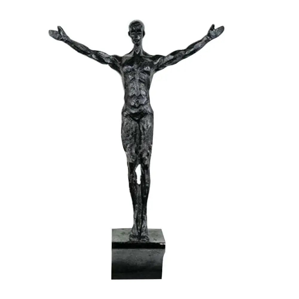 Rock Climbing Man Wall Sculpture