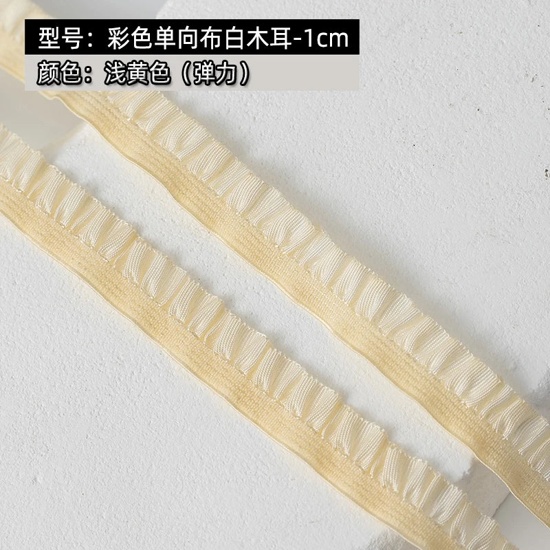 5m Elastic Lace Trim Ribbon for Sewing & Crafts