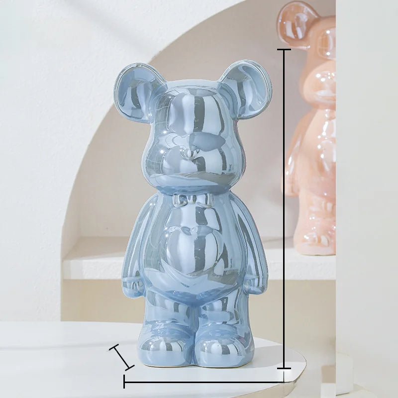Ceramic Bearbrick Statue – Teddy Bear Home Decor