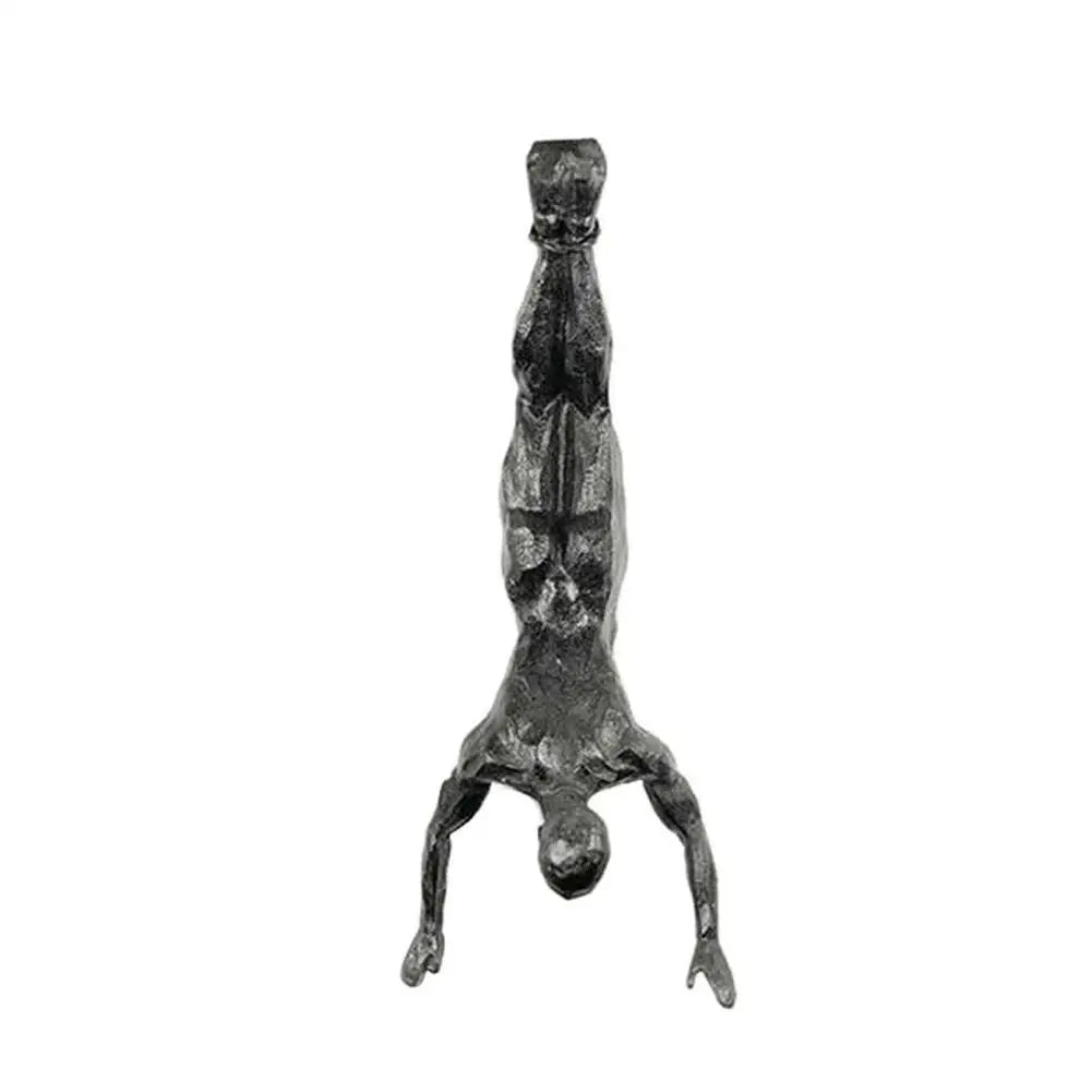 Rock Climbing Man Wall Sculpture