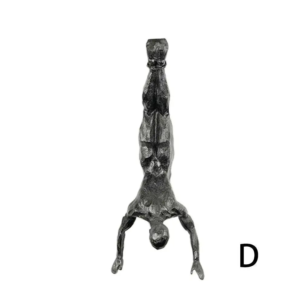 Rock Climbing Man Wall Sculpture