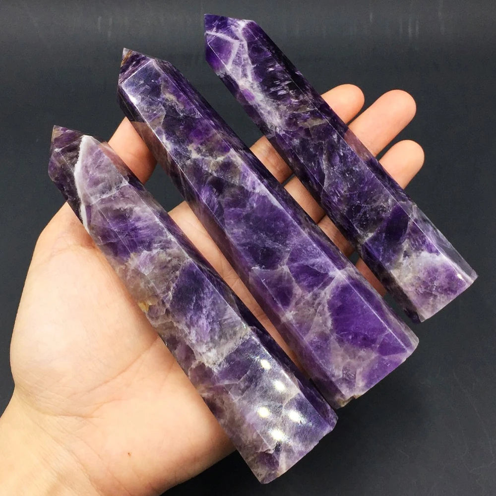 15cm Natural Amethyst Crystal Wand