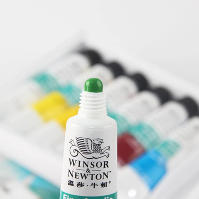 WINSOR & NEWTON Professional Acrylic Paint Set – 12/18/24 Colors, 10ml Tubes